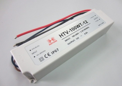 Блок питания HAITAIK - 100W 12V 8.4A IP67 пластиковый корпус