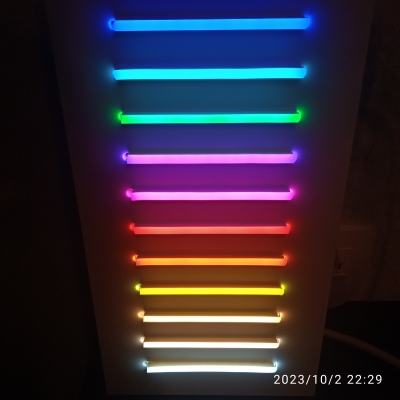 Гибкий неон  5мм*12мм       8 Вт/м - 12В.        Кратность реза 2.5 см